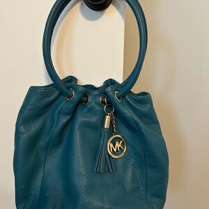 Michael Kors Aqua Blue Leather Purse